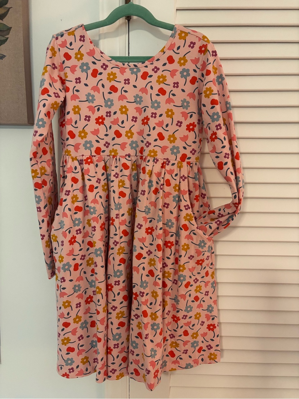 Hanna Andersson Long-Sleeve Playground Dress EUC